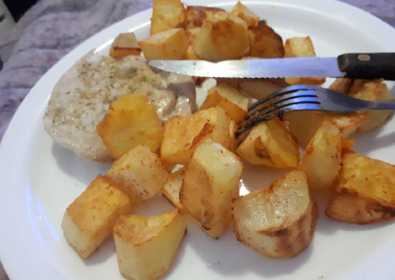 Pechuga al horno con papas y calabaza (anco)