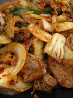 A picture of Kimchi Bokkeum (Kimchi Stirfry).