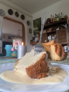 Arany galuska tejmártással recept fotója