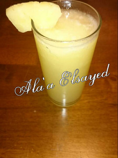 صورة لوصفة عصير الاناناس المنعش