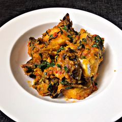 A picture of Smoked Fish Porridge Yam.