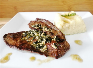 Una foto de Bistec de hígado de cerdo (de panita) a la provenzal
