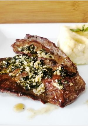 Una foto de Bistec de hígado de cerdo (de panita) a la provenzal
