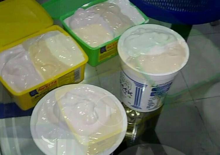 Cara Gampang Membuat Es cream praktis ekonomis/walls, Bisa Manjain Lidah