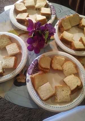 A picture of My Granddaughters Spring Sandwiches.
