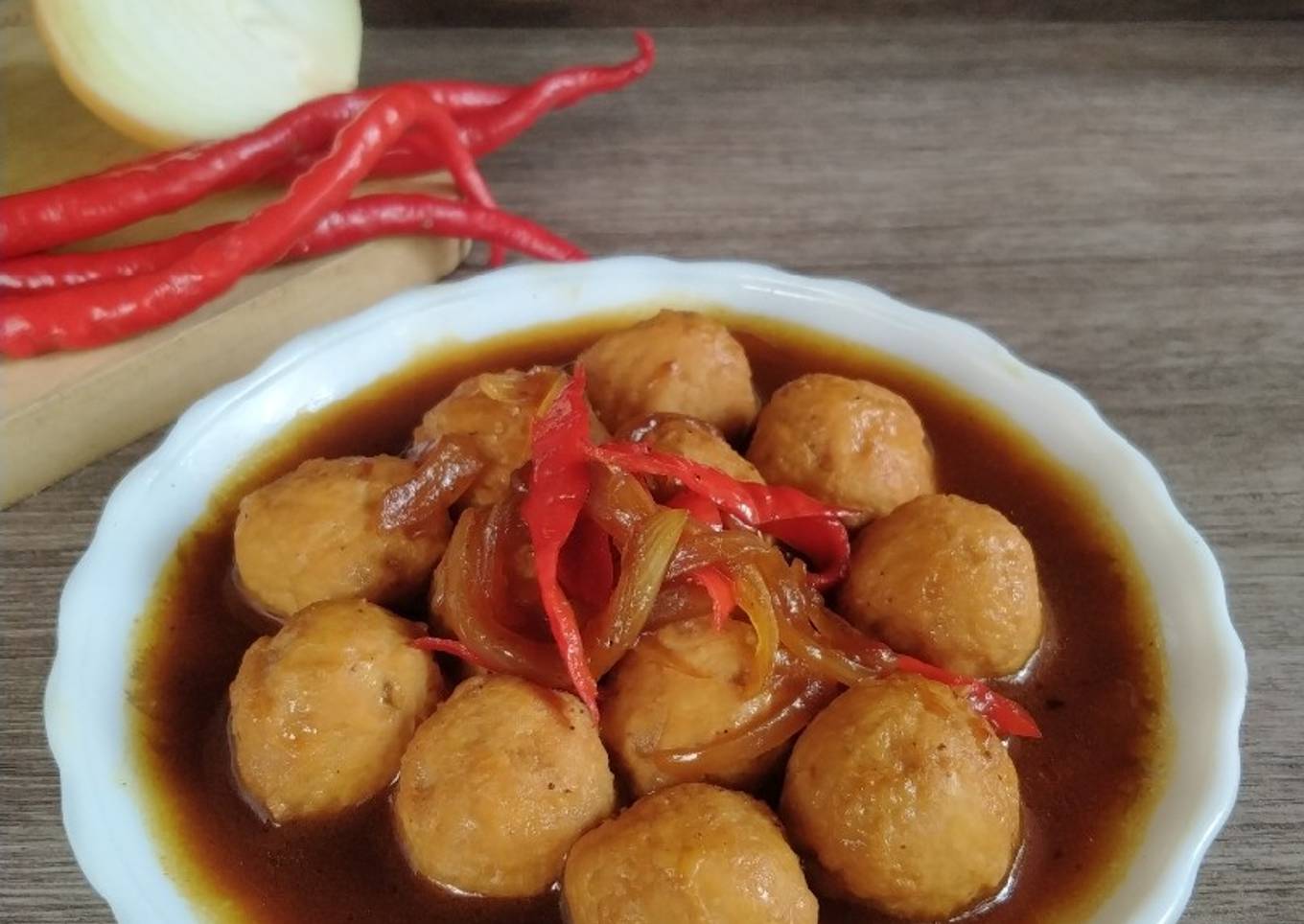 Bola Ayam Saus Tiram