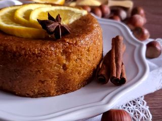 Polenta & Orange Cake !!
A l'Huile d'Olive & Noisette..