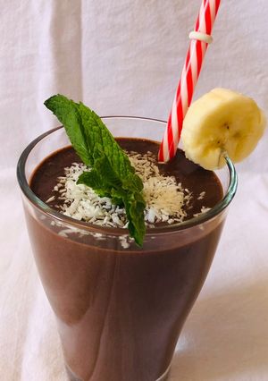 A picture of Chocolate pudding smoothie.