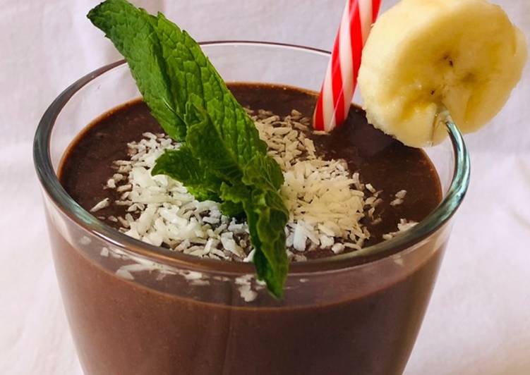 Chocolate pudding smoothie