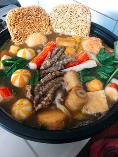 Hình của món Lẩu Hải sản -mùa COVID.