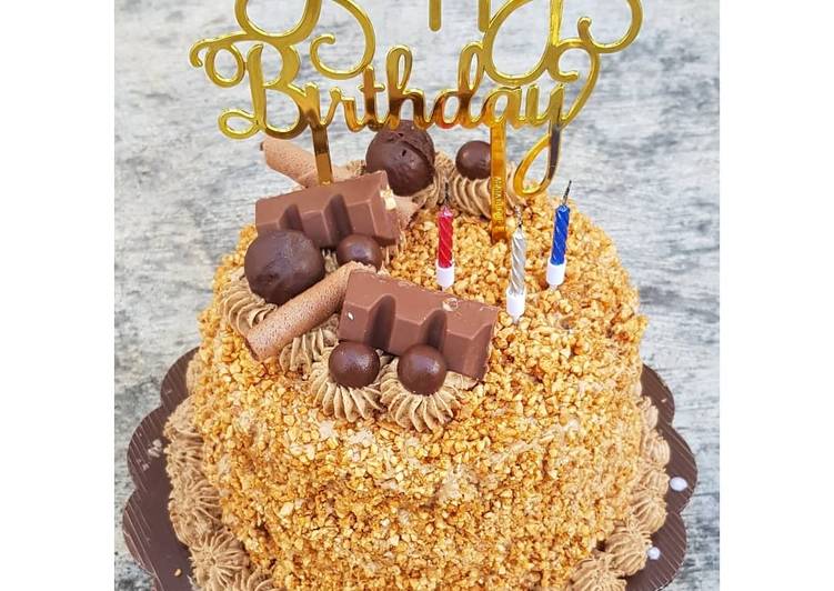 58.Mocca Nougat Cake Frosting White Coffee & Rum 😍💕🍰🎂