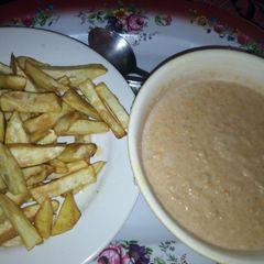 A picture of Golden Morn with Fried Sweet Potatoes.
