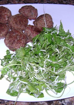 Una foto de Ensalada de rúcula