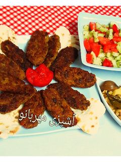 عکسی از دستور کتلت گوشت و سویا بدون تخم مرغ