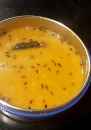 A picture of Toor Dal Tadka (Spiced Toor Dal).