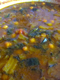 Una foto de Garbanzos vegetarianos con curry