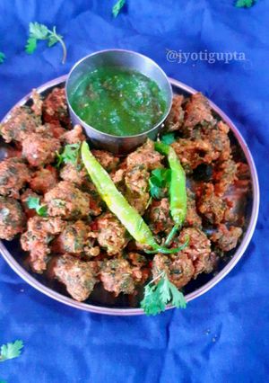 कुरकुरे मूंगदाल मेथी भजिया(kurkure moong dal methi bhujiya recipe in hindi) रेसिपी मुख्य फोटो