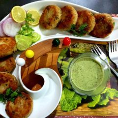 A picture of Chicken Shami Kabab.