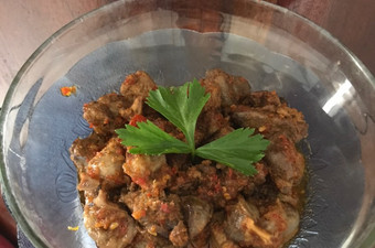 Resep Sambal ati ampela pedas Anti Gagal