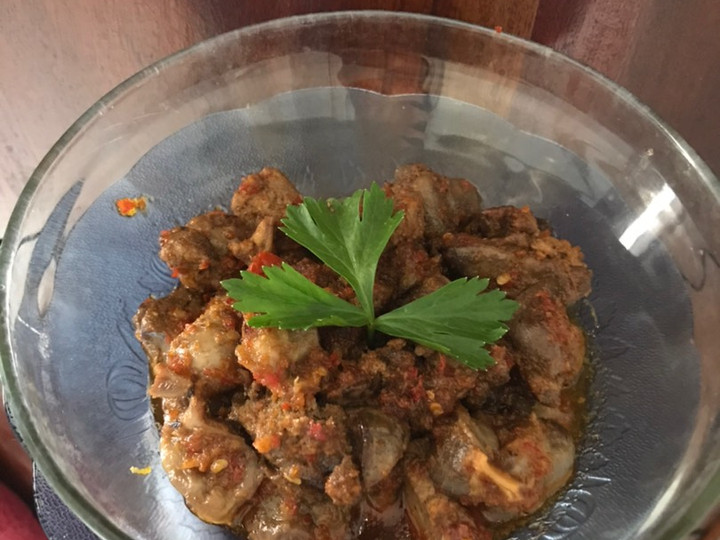 Resep Sambal ati ampela pedas Anti Gagal