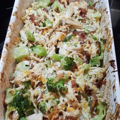 A picture of Keto Chicken Bacon Ranch Casserole.
