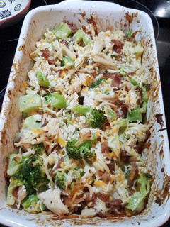 A picture of Keto Chicken Bacon Ranch Casserole.