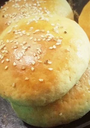 A picture of Wheat burger bun.