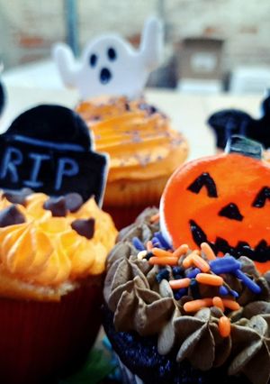 Una foto de Cupcakes de Halloween