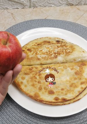 صورة لوصفة فطيرة التفاح بخبز التورتيلا