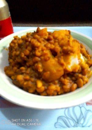 A picture of Sweet potatoes in spicy porridge beans.