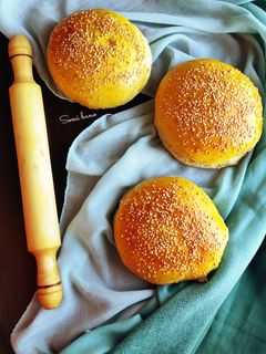 عکسی از دستور نان همبرگر