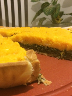 Una foto de Tarta de calabacín y acelga