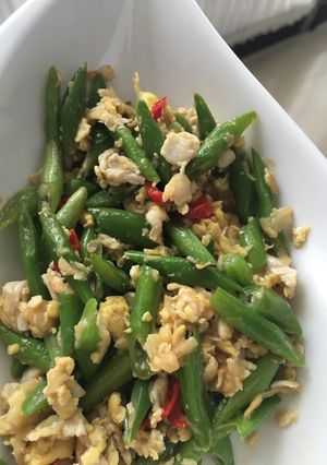 Foto resep Tumis buncis telur praktis