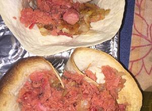 Una foto de Canastitas rellenas de marlín ahumado