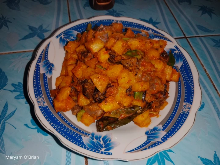 Cara Simple Membikin Resep  Sambel goreng kentang ati ampela yang Bisa Manjain Lidah, Bisa Manjain Lidah