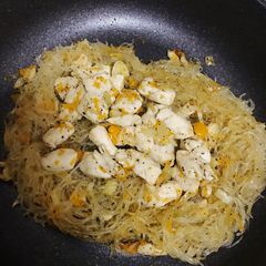 A picture of Carrot Chicken Noodle.