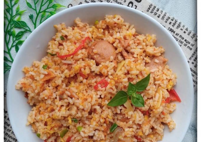 Nasi Goreng Pedas Telur Sosis