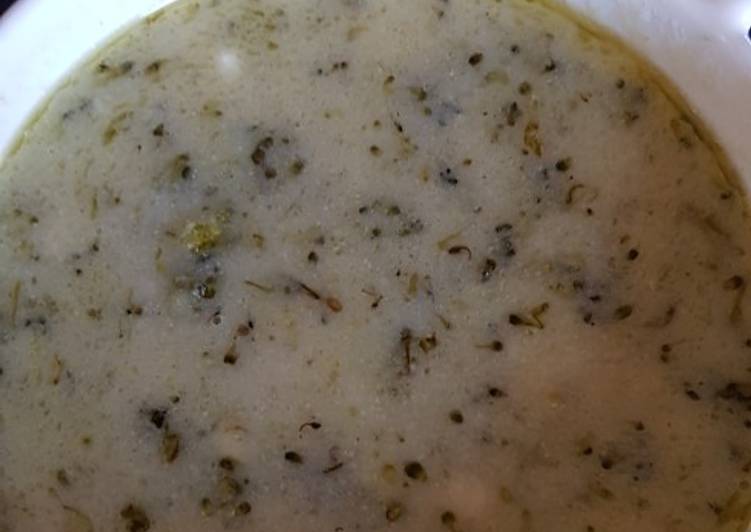 Puré de Mijo con caviar de Brócoli