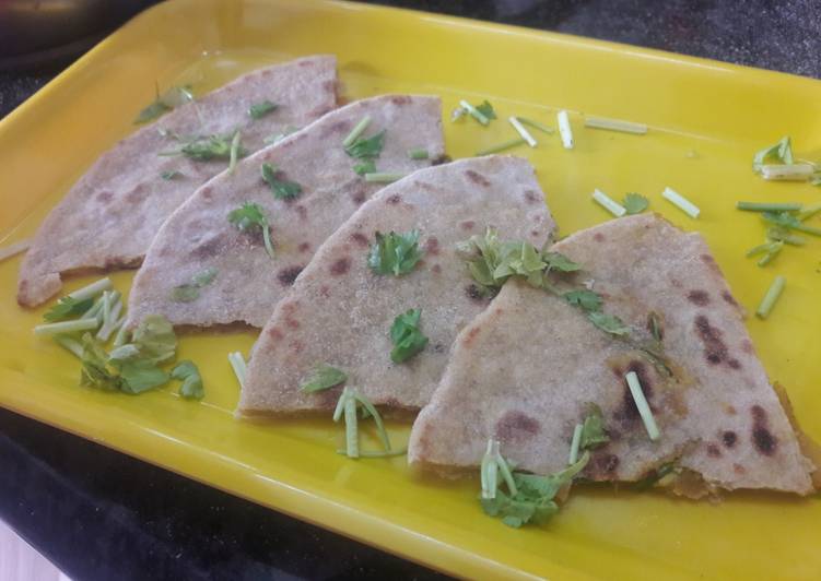 Step-by-Step Guide to Prepare Any-night-of-the-week Cheesy coriander chapati