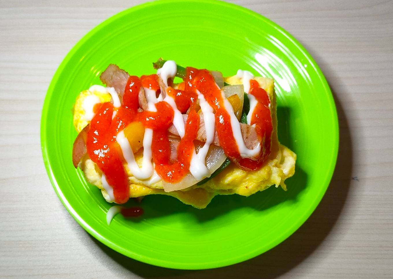 Tawar THT (telur+ham tumis)