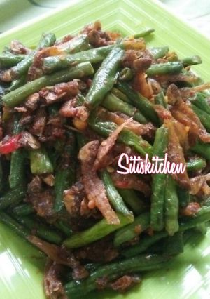Foto resep Tumis kacang panjang teri