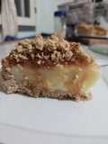 Tarta de Manzana con Base de Avena y Crema Pastelera
