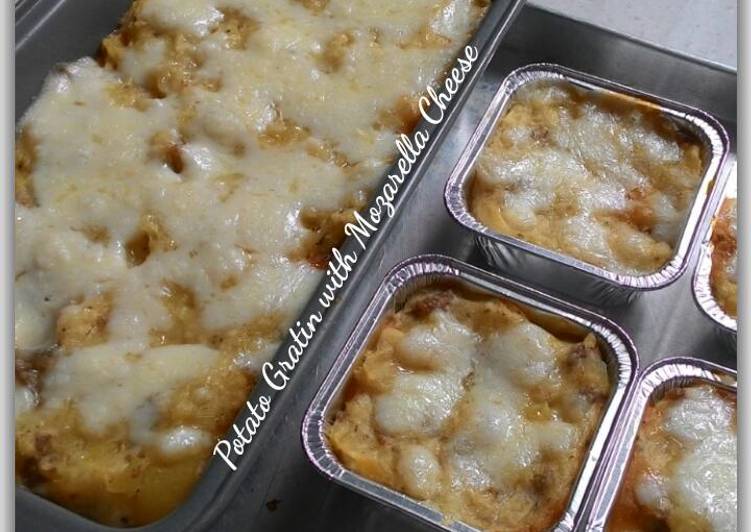 Resep Potato Gratin with Mozarella Cheese yang Enak
