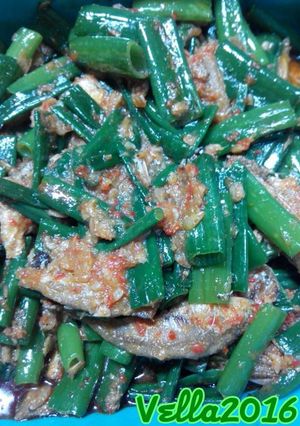 Foto resep Sayur tombak ikan asin bilis masak padang (resep mertua)