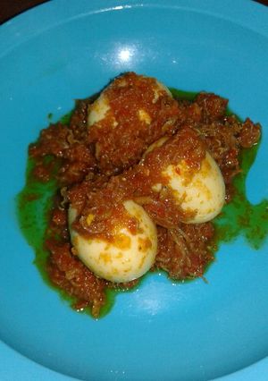 Foto resep Telur sambal Teri