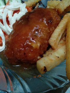 Foto resep Chicken cordon bleu with brown sauce