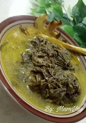 Foto resep Sayur daun singkong bumbu kuning