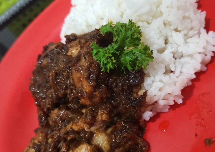 Resep Ayam bumbu rendang instan (anak kost kudu liat), Bisa Manjain Lidah
