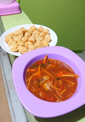Foto resep Bola Bola Tahu Wortel Saus Asam manis