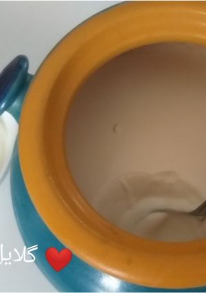 عکسی از دستور ماست خانگی 😋